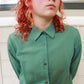 70s blouse groen